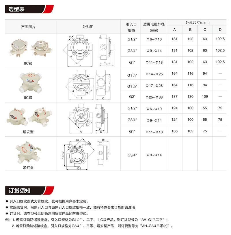 AH防爆接线盒